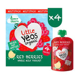 Yeo Valley Little Yeos Red Berries Pouch Multipack 4 x 90g GOODS M&S
