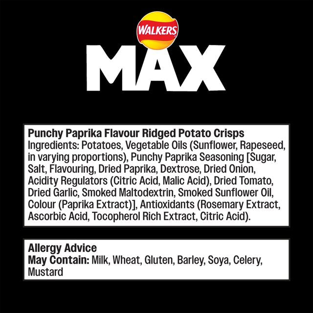Walkers Max Paprika Crisps 50g GOODS M&S