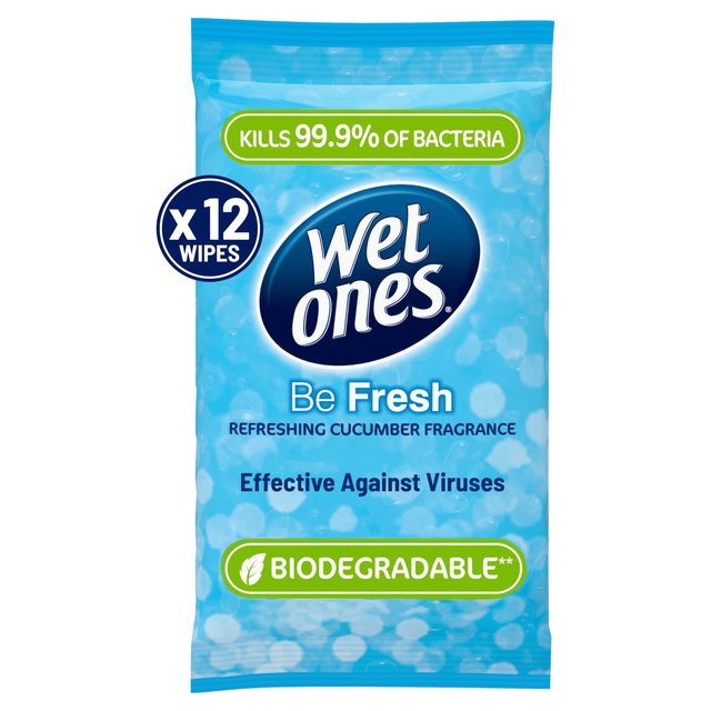 Wet Ones Be Fresh Biodegradable Antibacterial wipes GOODS M&S