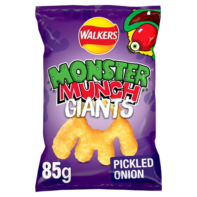 Walkers Monster Munch Giants Pickled Onion Sharing Bag Snacks   85g GOODS M&S