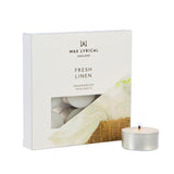 Wax Lyrical Fresh Linen Tealights   8 per pack GOODS M&S