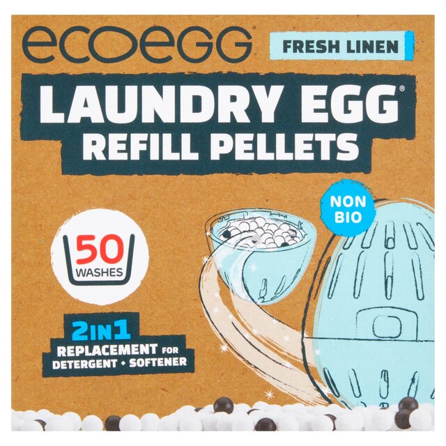 Ecoegg Laundry Pellet Refill Fresh Linen 50 Washes - McGrocer