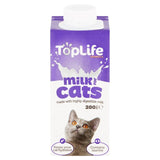 TopLife Lactose Reduced Cows Milk for Cats 200ml GOODS M&S