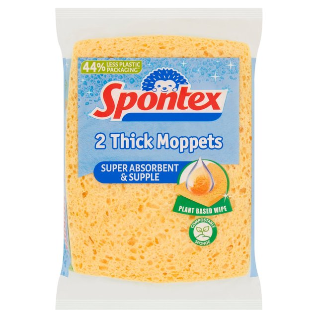 Spontex Thick Moppets   2 per pack GOODS M&S