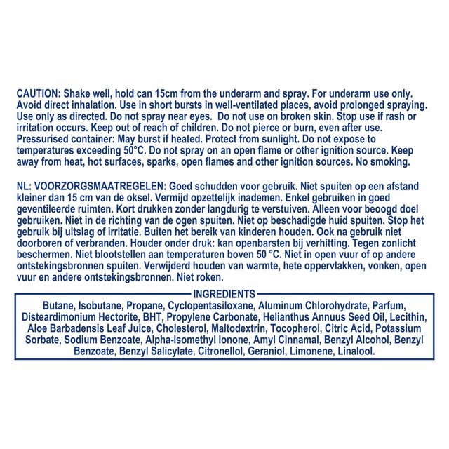 Vaseline Active Fresh Spray Anti-Perspirant Deodorant 250ml GOODS M&S