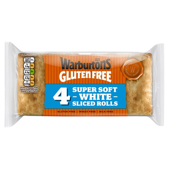 Warburtons Gluten Free White Square Rolls   4 per pack GOODS M&S