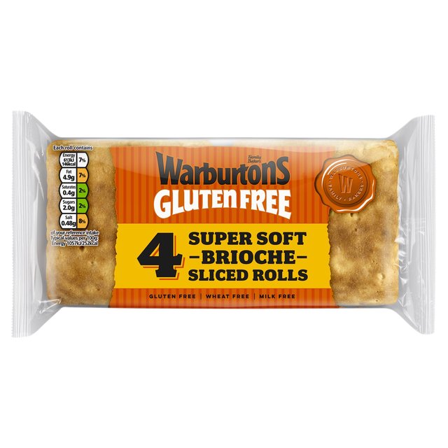 Warburtons Gluten Free Brioche Rolls   4 per pack GOODS M&S