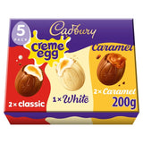 Cadbury Chocolate Mixed White Creme Egg Caramel & Creme Egg 200g