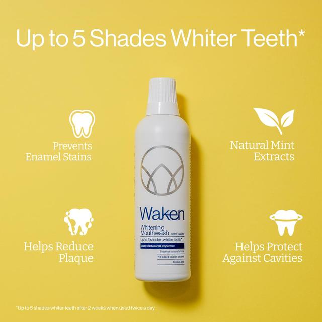 Waken Whitening Mouthwash PepperMint 500ml GOODS M&S
