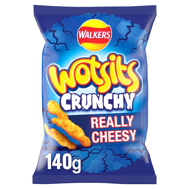 Walkers Wotsits Crunchy Really Cheesy Sharing Bag Snacks 140g GOODS M&S
