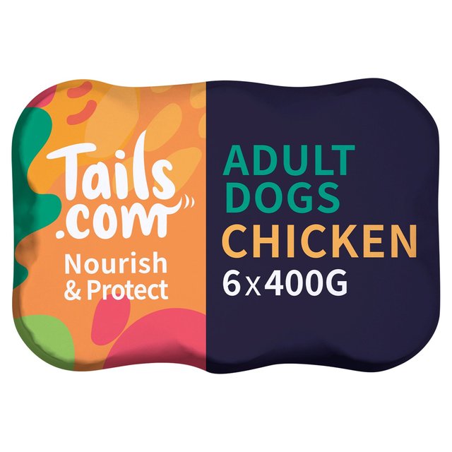 Tails.com Nourish & Protect Adult Dog Wet Food Chicken 6 x 400g GOODS M&S
