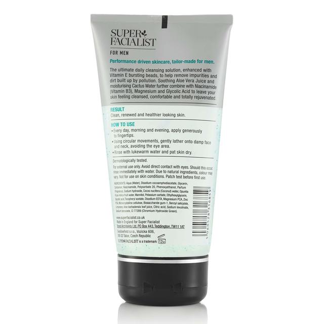 Super Facialist Mens Face Wash Energising with Vitamins B3 & E 150ml GOODS M&S
