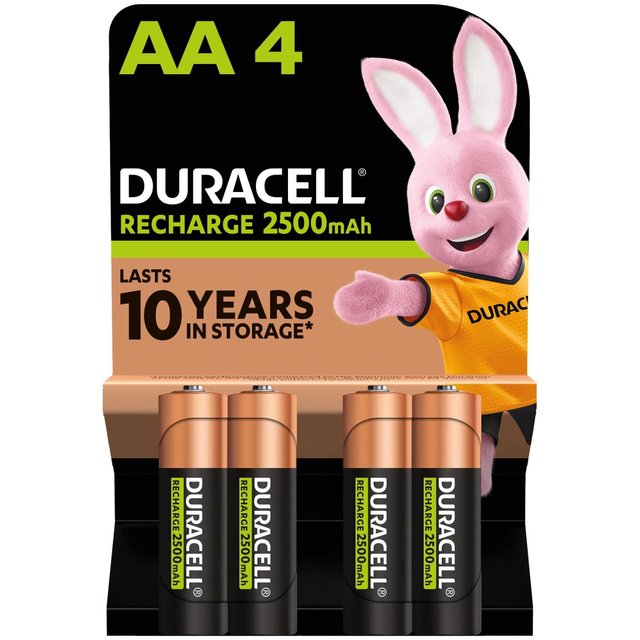 Duracell Recharge Ultra AA Rechargeable Batteries 4 per pack GOODS M&S
