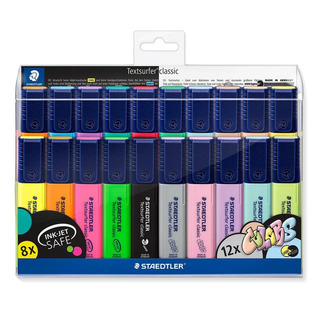STAEDTLER Textsurfer highlighter wallet 20pcs GOODS M&S