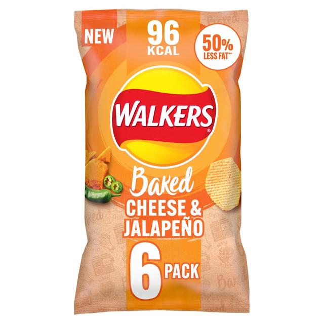 Walkers Baked Cheese & Jalapeno Multipack Snacks 6 per pack GOODS M&S