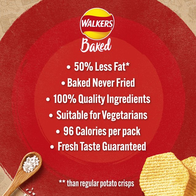 Walkers Baked Sea Salt Multipack Snacks   6 per pack GOODS M&S