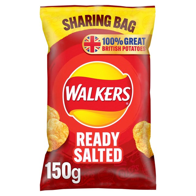 Walkers Ready Salted Sharing Bag Crisps 150g GOODS M&S