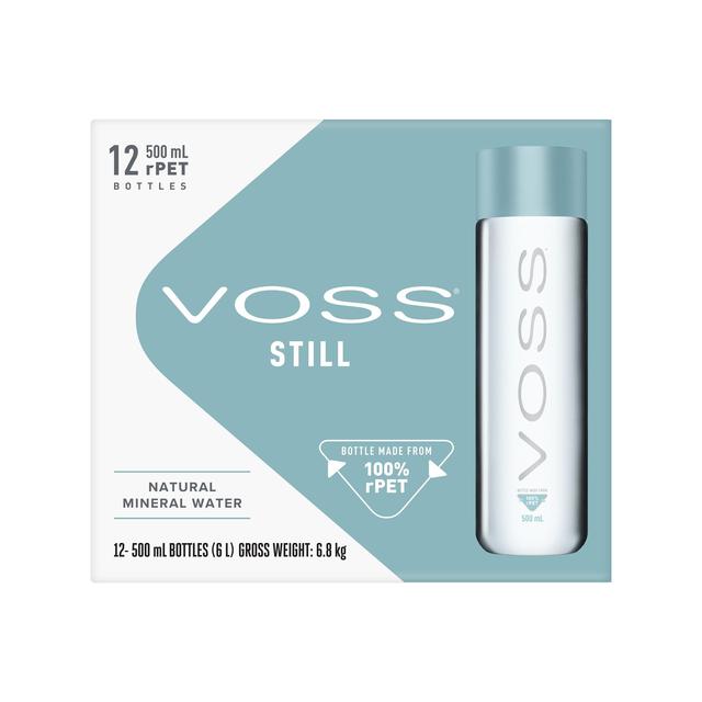 VOSS Still Artesian Water rPET Bottle   12 x 500ml GOODS M&S
