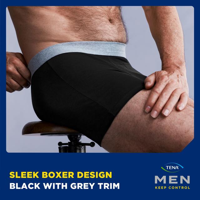 Tena Men Washable Incontinence Boxer Black Size Medium GOODS M&S