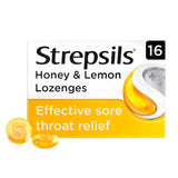 Strepsils Honey & Lemon Lozenges for Sore Throat   16 per pack GOODS M&S