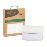 Tutti Bambini CoZee 2 Pack Fitted Sheets Cloud Grey GOODS Boots