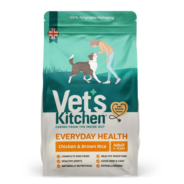 Vet's Kitchen Everyday Health Adult Dry Dog Food Chicken & Brown Rice 7.5kg GOODS M&S