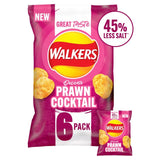 Walkers Less Salt Prawn Cocktail Multipack Crisps 6 per pack GOODS M&S