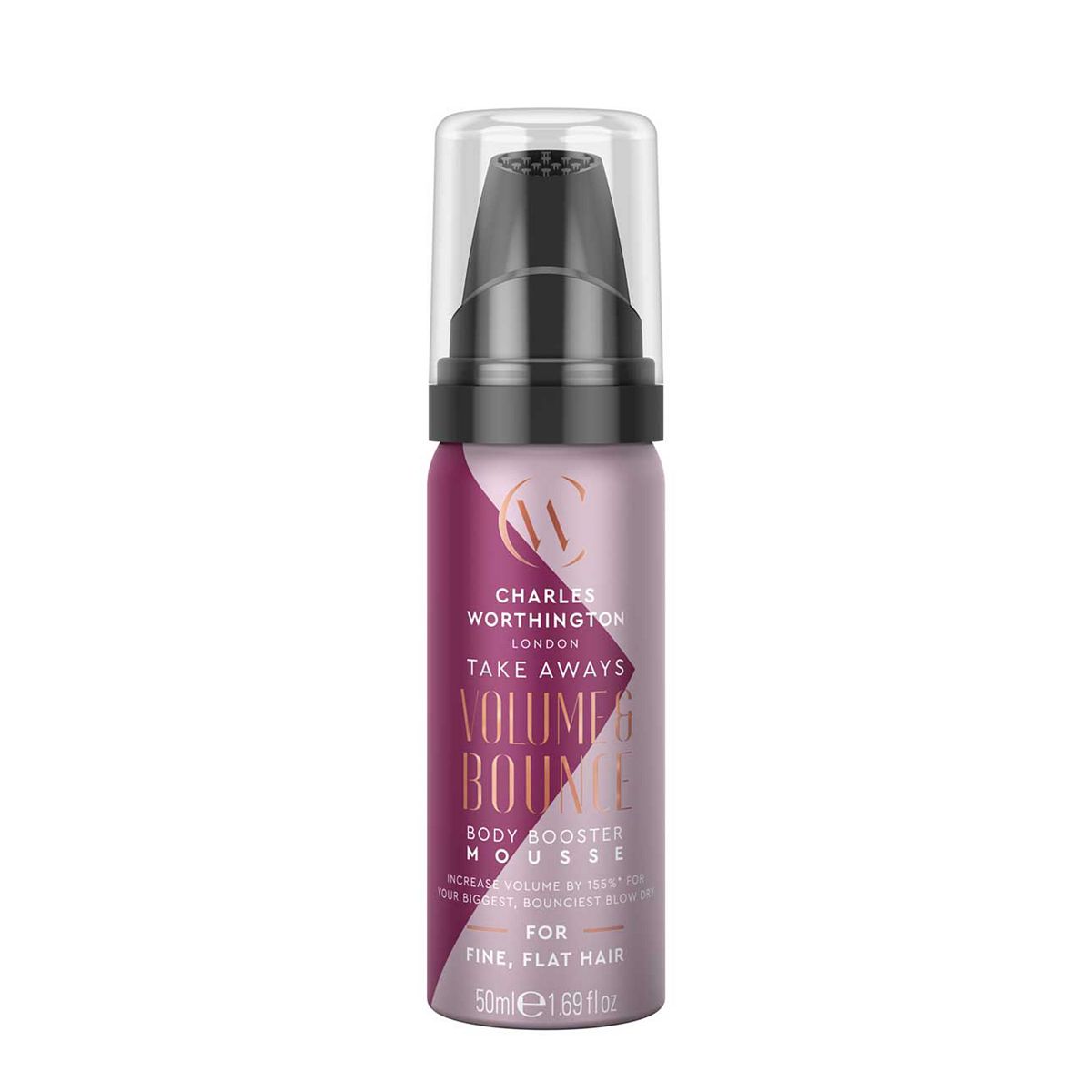 Charles Worthington Volume and Bounce Body Booster Mousse Takeaway 50ml - McGrocer