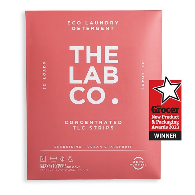 The Lab Co. Laundry Detergent Sheets Non Bio Energising Scent 32 Loads 32 per pack GOODS M&S