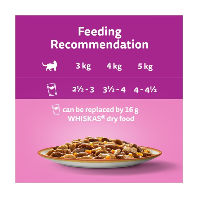 Whiskas 1+ Cat Pouches Tasty Mix Classic selection with Veg in Gravy 12 x 85g GOODS M&S