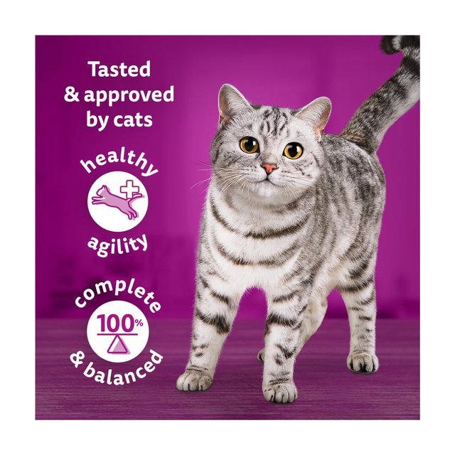 Whiskas 1+ Adults Wet Cat Food Pouches Tasty Mix Fish Selection in Gravy 12 x 85g GOODS M&S