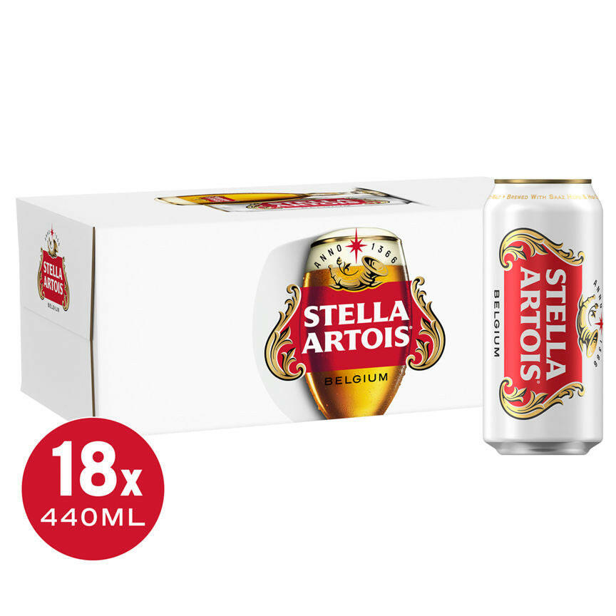 Stella Artois Belgium Premium Lager Beer 18 Pack Beer & Cider ASDA