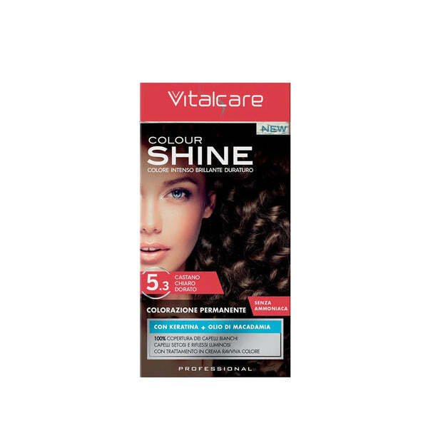 Vitalcare Shine Permanent Hair Color Light Golden Brown GOODS Superdrug