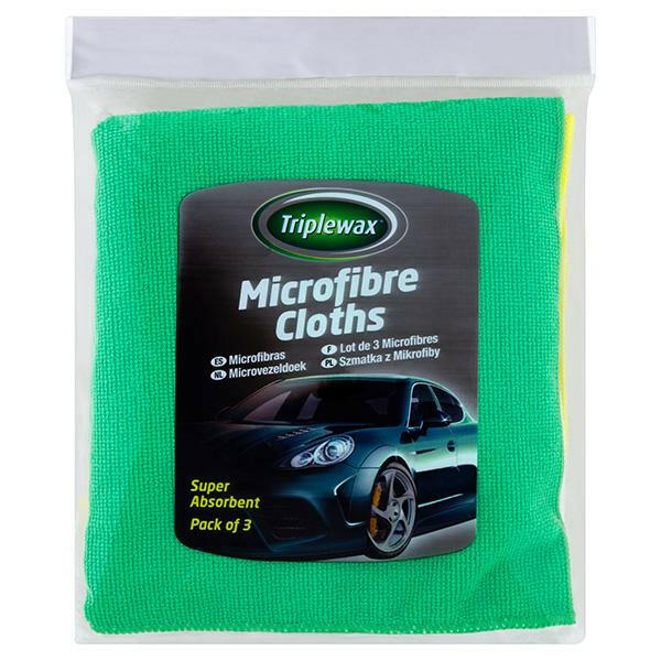 Triplewax Microfibre Cloths 3pk GOODS Sainsburys