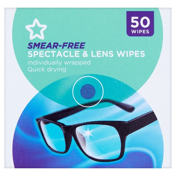 Superdrug Glass and Lens Wipes 50 Pack GOODS Superdrug