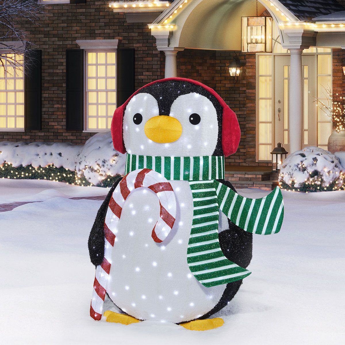 5ft (152 cm) Penguin with LED Lights - McGrocer