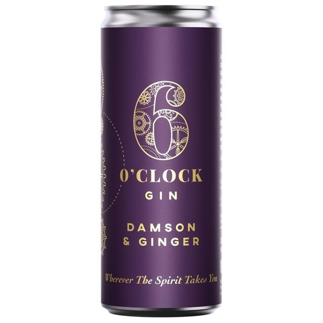 6 O'clock Gin Damson & Ginger   250ml - McGrocer