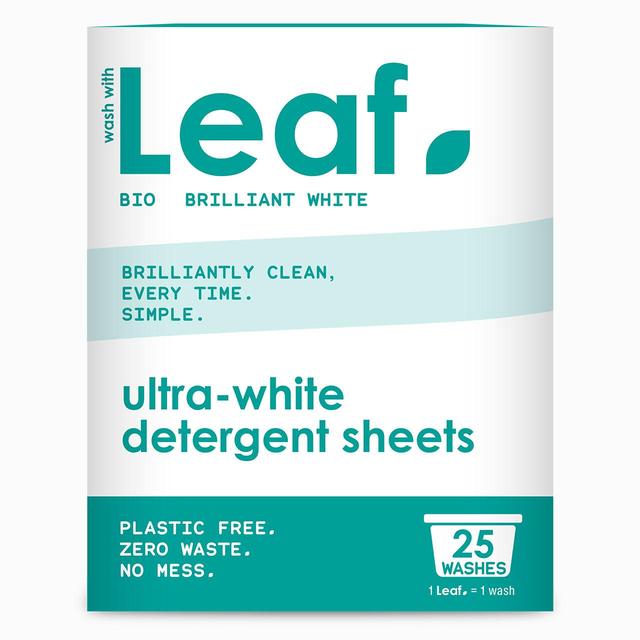 Wash with Leaf Brilliant White 25 Sheets   25 per pack GOODS M&S