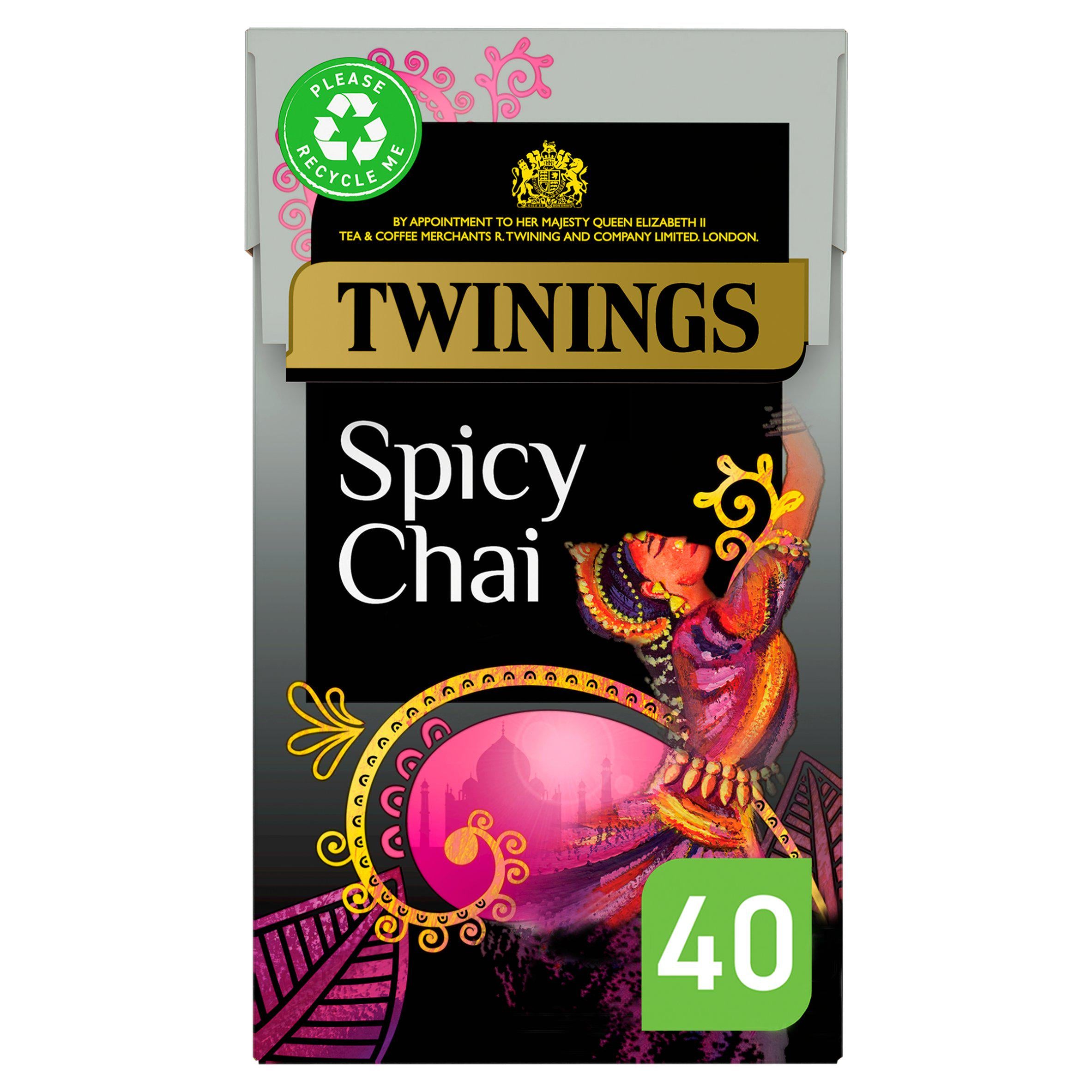 Twinings Spicy Chai Plant-Based Tea Bags 100g x40 GOODS Sainsburys