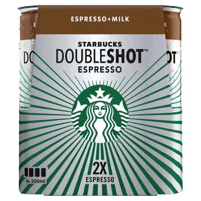 Starbucks Doubleshot Espresso Iced Coffee 4 x 200ml GOODS M&S