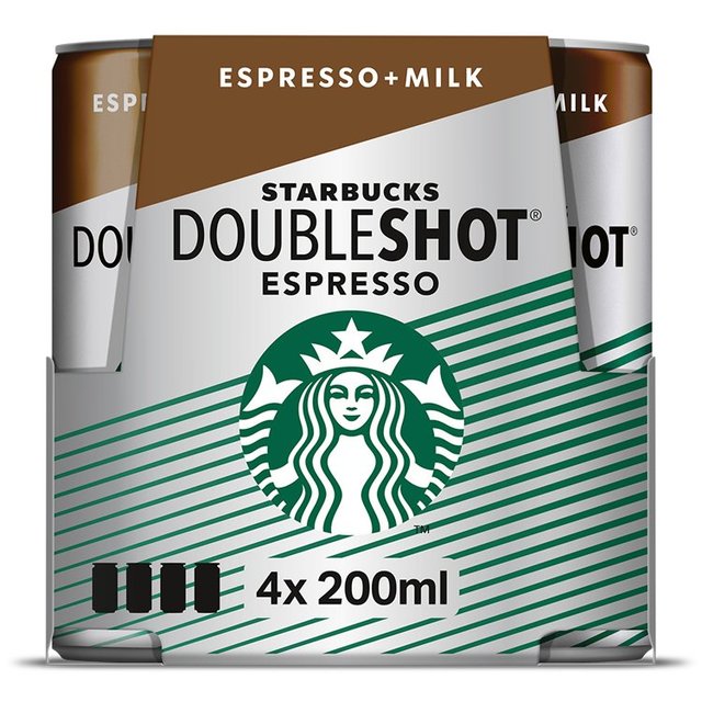 Starbucks Doubleshot Espresso Iced Coffee 4 x 200ml GOODS M&S