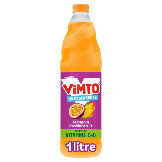 Vimto Mango & Passion Fruit No Added Sugar Squash   1L GOODS M&S