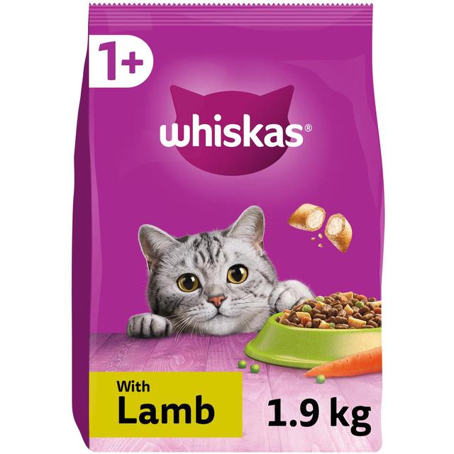 Whiskas Adult 1+ Cat Food Dry with Lamb 1.9kg GOODS M&S