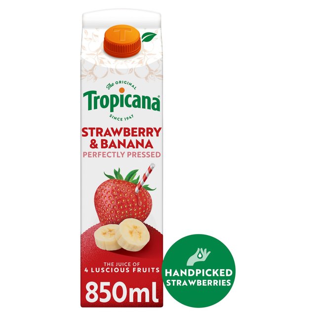 Tropicana Strawberry & Banana Fruit Juice   850ml GOODS M&S
