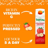 Tropicana Strawberry & Banana Fruit Juice   850ml GOODS M&S