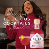 Tails Cocktails Raspberry Cosmopolitan Premixed Vodka Cocktail 500ml GOODS M&S