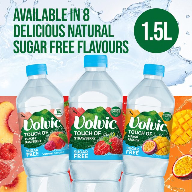 Volvic Touch of Fruit Sugar Free Kiwi & Lime Natural Flavoured Water   1.5L GOODS M&S