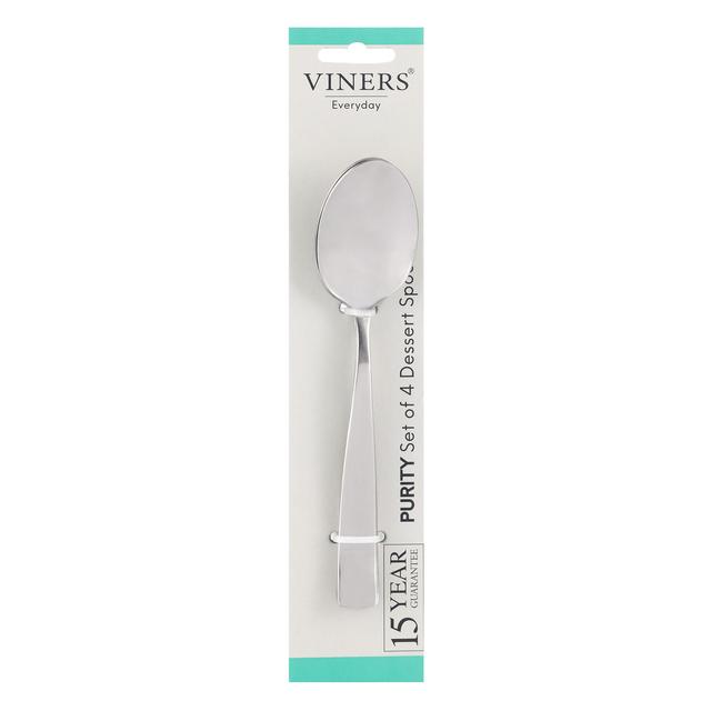 Viners Everyday Purity 4 Piece Dessert Spoon Set   4 per pack GOODS M&S