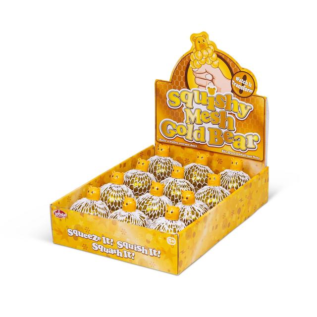 Squishy Mesh Gold Bear Squeeze Toy GOODS M&S