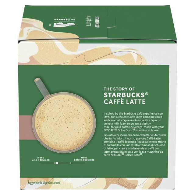 Starbucks by Nescafe Dolce Gusto Caffe Latte 12 per pack GOODS M&S